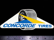 CONCORDE Tires - Original Vintage 1960's 70's Racing Decal/Sticker - 7 inch size picture