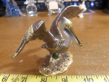 Pelican Pewter Bejeweled(Swarovski Crystals) Hinged Miniature Trinket Box picture