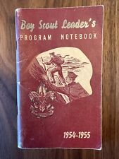 Antique 1954 Boy Scout Leader's Program Notebook Riverside CA Los Angeles Area picture