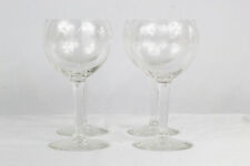 Princess House Heritage Crystal Clear Set of 4  Wine Cocktail Goblets 4Oz picture