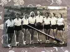 Vintage 1932 Girls Basketball Team Original Photo Sports High School Athletes picture