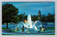Kansas City MO-Missouri, The J C Nichols Memorial Fountain, Vintage Postcard picture