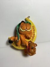 1992 Enesco Garfield Sweet Beams Christmas Ornament Baby’s First Christmas picture