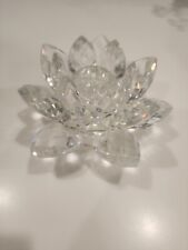 Swarovski Crystal Figurine Waterlilly Candle Holder picture