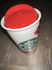 Starbucks XOXO 2015 Hugs Kisses Lips Travel Tumbler Coffee Mug Red Lid 12oz picture