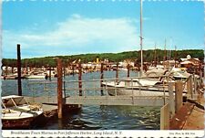 Brookhaven Town Marina in Port Jefferson Harbor, Long Island New York Postcard picture