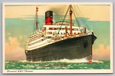 Postcard Cunard Line RMS Lamaria Steamship Boat Ocean Liner picture