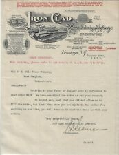 IRON CLAD MANUFACTURING CO~1910 LETTERHEAD~ESTABLISHED 1859 NEW YORK FACTORY picture