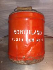 Vintage Northland 5 Gallon Oil Can Wooden Handle Very Old picture