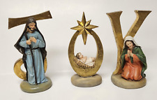 Joy Nativity Set for Christmas Indoor 6 Inch Tall Resin 3 Piece Holy Family picture