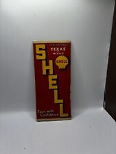 Vintage Shell Gas Station Official Texas Road Map 1960s Very Good Condition picture
