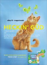 FRESH STEP 1-Page Magazine PRINT AD 2024 HECKIN GUD cute Orange Tabby Cat picture