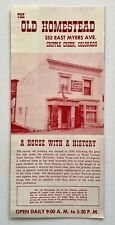 1950s Old Homestead Cripple Creek Colorado Vintage Travel Brochure West Gold CO picture