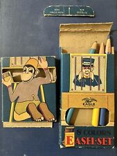 Vintage 1930s 1933 Eagle colored pencils lithographed monkey Easle box ( As is ) picture