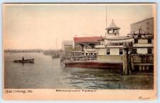 Pre-1908 BROADWAY FERRY BALTIMORE MARYLAND HAND COLORED ALBERTYPE CO POSTCARD picture