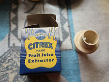 POPEIL's Vintage CITREX plastic FRUIT JUICE EXTRACTOR in Blue Yellow box picture