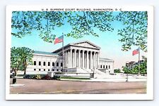 Vintage Old Postcard Washington DC 1936 Cancel Flag Antique cars picture