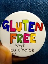 Gluten intolerance badge celiac disease food allergy wheat intolerant pin picture