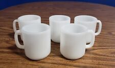 Vintage Glasbake Milk Glass Mugs - Set Of 5 picture