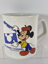 VTG 1984 Walt Disney Productions Disney Channel Mickey Mouse Coffee Mug England picture