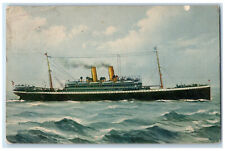 1913 Steamer Queen Luise North German Lloyd Bremen Germany Antique Postcard picture