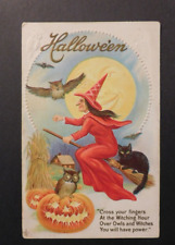 1913 USA Halloween Postcard Cover From Kingwood to Baltimore MD picture