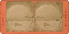 Cave Glacier Grindelwald Switzerland Photo Stereo Vintage Albumin Ca 1868 picture