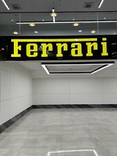 Ferrari Sign | Illuminated Lighted Sign, 13ft wide, 27” tall. picture