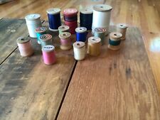 Wooden spools of thread - Vintage - Large & Small. Fast Shipping. picture