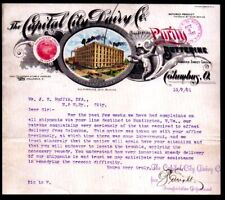 1901 Columbus Oh - Capital City Dairy - Color SUPERB EX RARE Letter Head Bill picture
