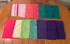 Lot of 12 Vintage 70’s Washcloths Cannon Fieldcrest All Cotton Sculpted Striped picture