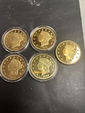 1849 Plus 4 More Double Eagle Proof Set National Collector’s Mint  5 Total Copy picture