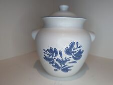 Vintage Yorktown Pfaltzgraff USA Kitchen Stoneware Bean Pot W/ Handles & Lid 9