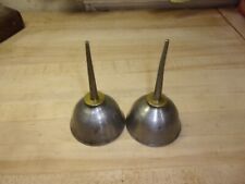 Vtg. Eagle Welded Oiler Wellsburg Oil Can Lot Of 2 Thumb Pump Oiler PIN picture