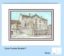 CP F 43154 POSTCARD DRAWING 2 nets brown 43 SAINT JEURES picture