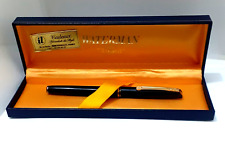 Vintage Pen Fountain Waterman Concorde Resin Black Gold  18K-750 Made in France picture