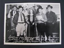 VINTAGE PRAIRIE RAMBLERS BAND PHOTO CALENDAR 1936 PATSY MONTANA SALTY HOLMES ++ picture