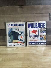 Vintage Pair Of 1952 Mobiloil Mobilgas Socony-Vacuum Oil Company Advertisements picture