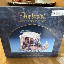 Fontanini Lighted King's Gold Tent #50264 in Original Box w/bonus figurine picture