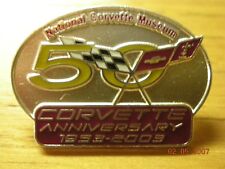 National Corvette Museum 50th Anniversary Hat Lapel Pin picture