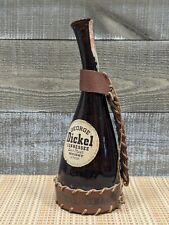 VINTAGE RARE George Dickel Tennessee Souvenir Whiskey Bottle/Leather Harness picture