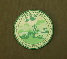 Charlie Don't Surf Da Nang Beach 1967 Woven Patch Apocalypse Now Vietnam War picture