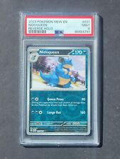 PSA 9 NIDOQUEEN 031/165 - SCARLET & VIOLET 151 REVERSE HOLO ENGLISH - MINT picture