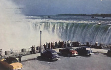 Vtg RPPC Horseshoe Niagara Falls Table Rock House Canada 1950s Cars picture