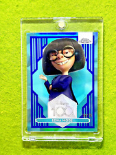 EDNA MODE of THE INCREDIBLES Disney 100 BLUE REFRACTOR #/75 SP 2023 Topps Chrome picture