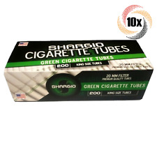 10x Boxes Shargio Green Menthol King Size ( 2,000 Tubes ) Cigarette Tobacco RYO picture