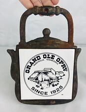 Vintage Cast Iron Spoon Trivet Wall Hanging The Grand Ole Opry Nashville TN 8” picture