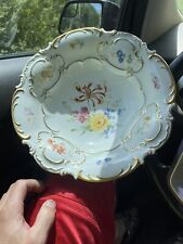 Designed By Hutschenreuther Antique Porcelain Floral Center Bowl picture