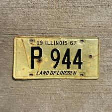 1967 Illinois Truck License Plate Garage Auto Decor Three Digit Car Show P 944 picture