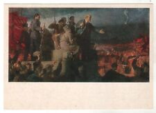 1972 LENIN's arrival in Petrograd Bolsheviks Propaganda OLD Russian Postcard picture